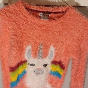 Lama Unicorn fuzzy Sweater